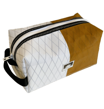 Kulturtasche aus X-Pac High-End-Segeltuch, wasserdicht, mit YKK-Reißverschluss und Trageschlaufe