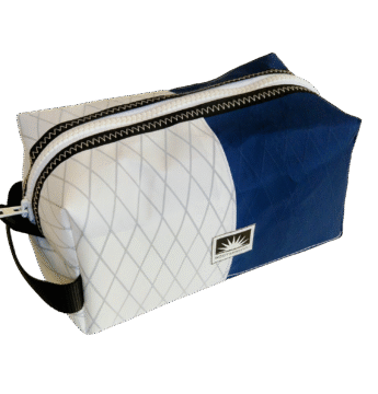 Kulturtasche aus X-Pac High-End-Segeltuch, wasserdicht, mit YKK-Reißverschluss und Trageschlaufe