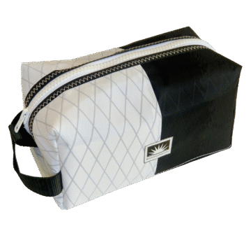 Kulturtasche aus X-Pac High-End-Segeltuch, wasserdicht, mit YKK-Reißverschluss und Trageschlaufe