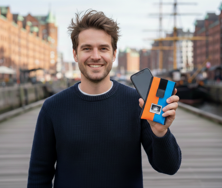 Smartphone-Tasche aus robuster LKW-Plane von Bootsmann