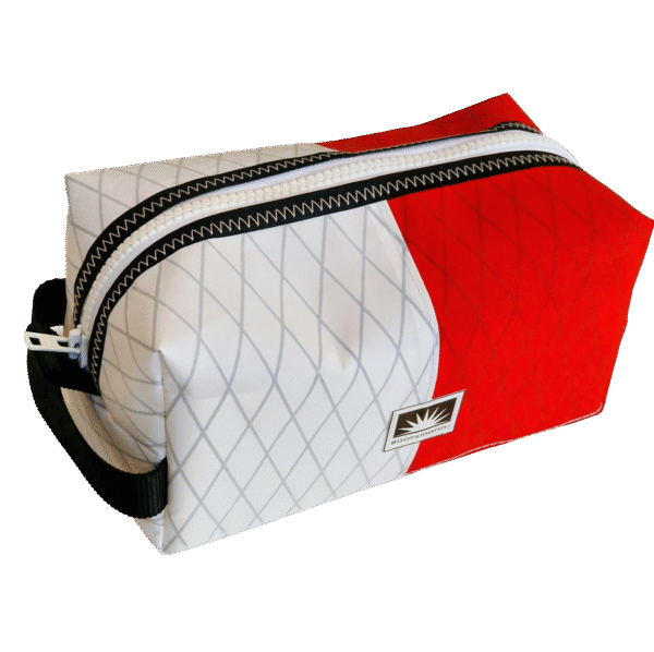 Kulturtasche aus X-Pac High-End-Segeltuch, wasserdicht, mit YKK-Reißverschluss und Trageschlaufe