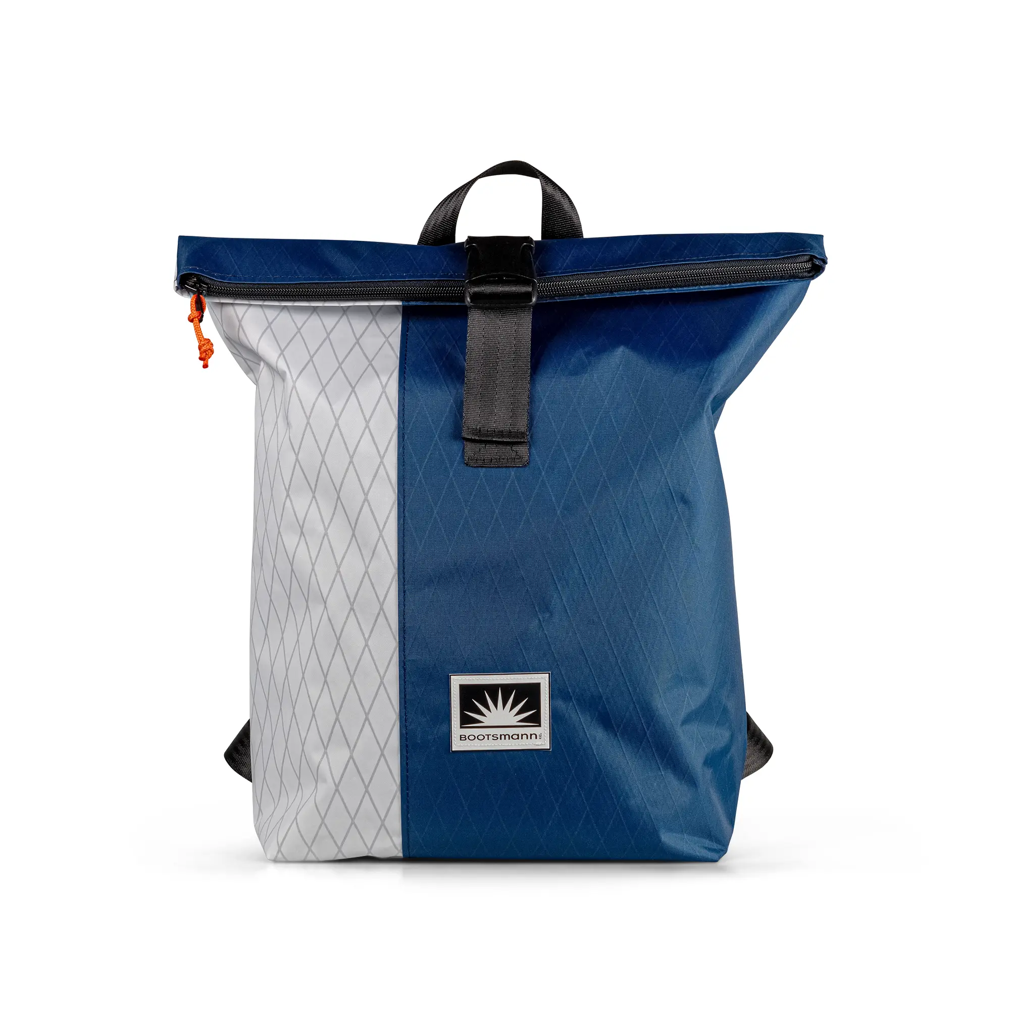 Bootsmann Rucksack Größe L aus X-Pac Segeltuch, Frontalansicht, freigestellt