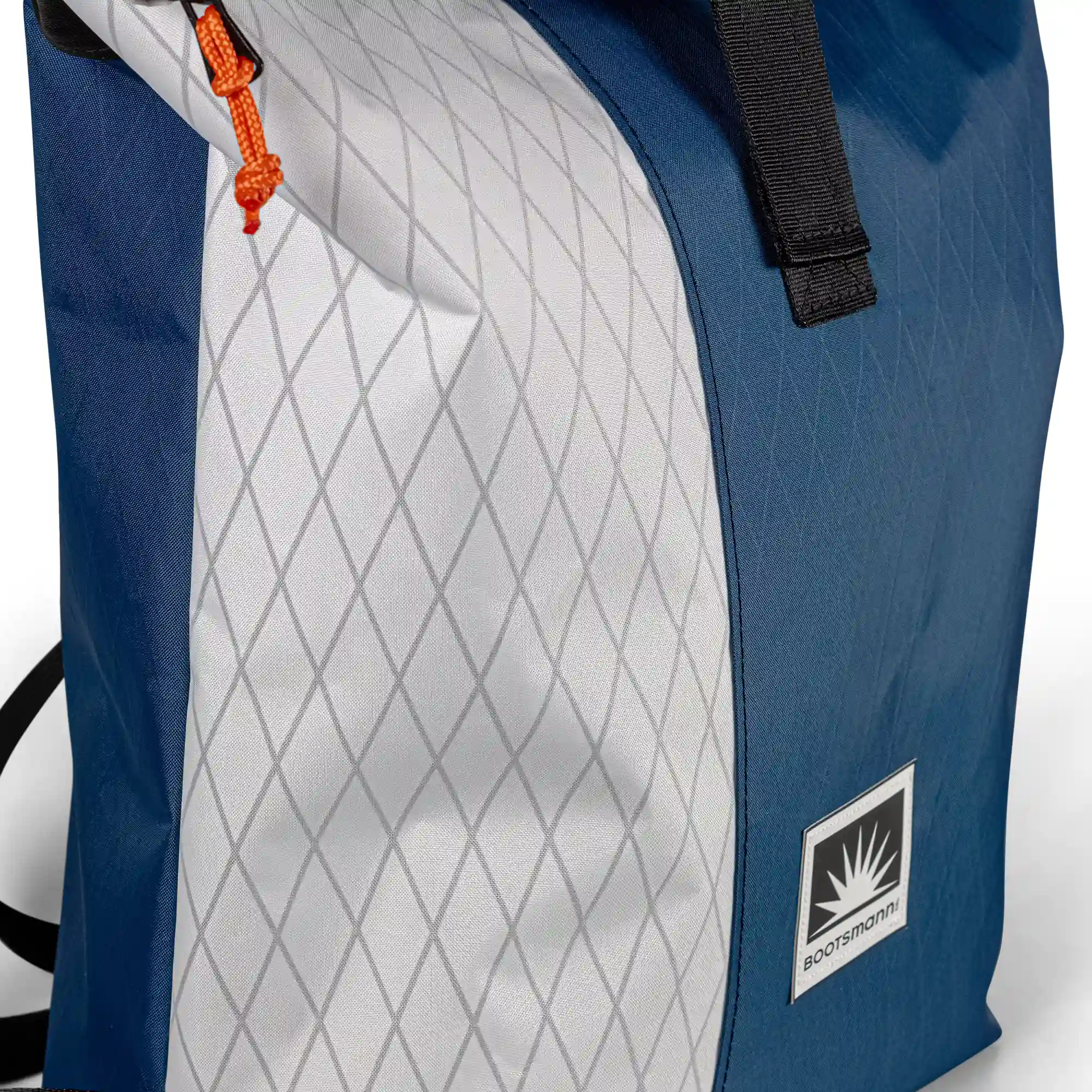 Bootsmann Rucksack Größe L aus X-Pac Segeltuch, Detailaufnahme, freigestellt